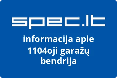 1104oji garažų bendrija