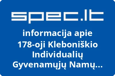178oji Kleboniškio individualių gyvenamųjų namų bendrija