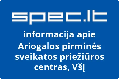 Ariogalos pirminės sveikatos priežiūros centras, VšĮ