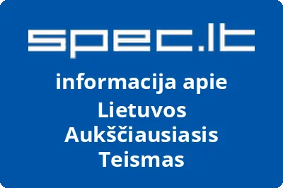 Lietuvos Aukščiausiasis Teismas